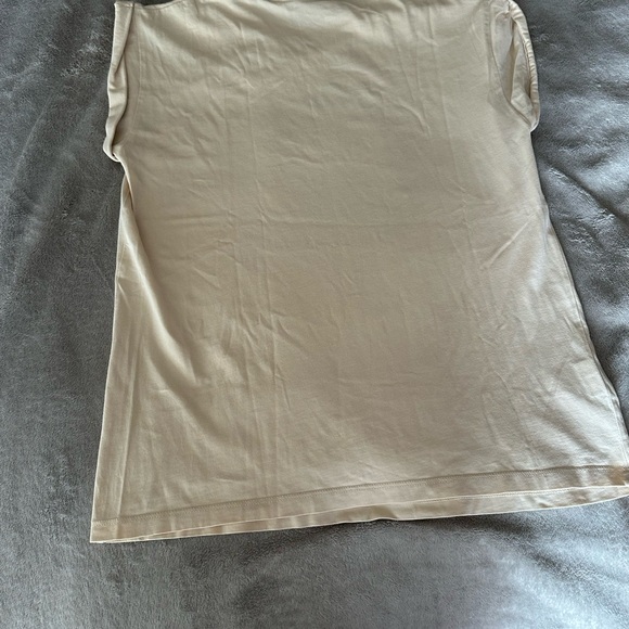 Pinko Beige Graphic Tee with Car Design - Picture 8 of 14